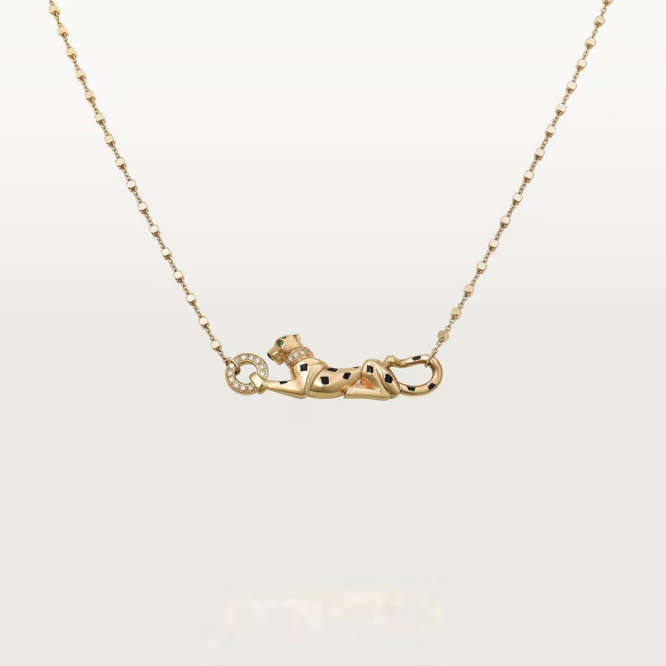 [Luxe Jewelry]PANTHERE FULL DIAMOND NECKLACE