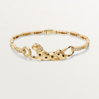 [Luxe Jewelry]PANTHERE HALF DIAMOND ON CHAIN BRACELET