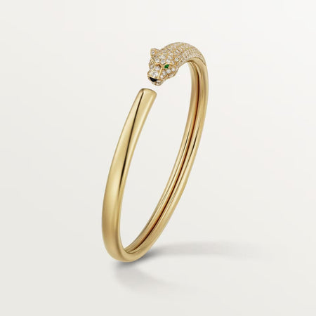 [Luxe Jewelry]PANTHERE HALF DIAMOND OPEN BRACELET