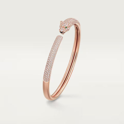 [Luxe Jewelry]PANTHERE FULL DIAMOND OPEN BRACELET