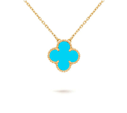 [LUXE NOBLE]CLOVER 15MM SINGLE FLOWER NECKLACE COLLECTION