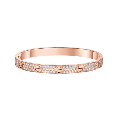 [Luxe Jewelry]LOVE BRACELET 6.1MM DIAMOND-PAVED