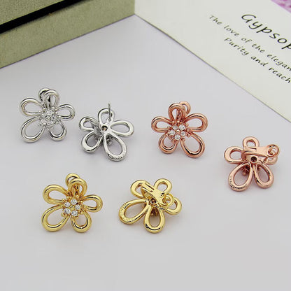 [Luxe JURI] FLOWERLACE EARRING 5 DIAMONDS