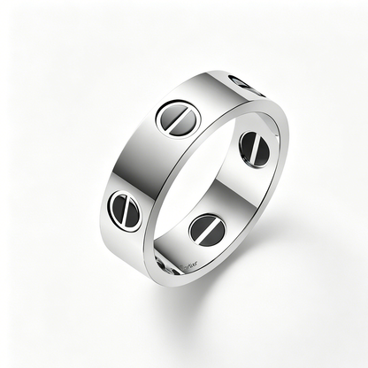 [Luxe Jewelry]LOVE RING 5.5MM NO DIAMONDS  CERAMIC