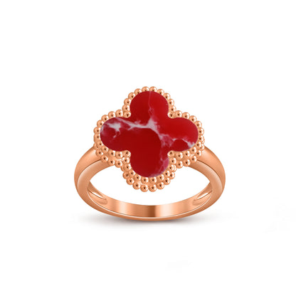 [LUXE NOBLE]CLOVER RING ROSE GOLD COLLECTION