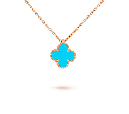 [LUXE NOBLE]CLOVER MINI 9.5MM CARNELIANS NECKLACE COLLECTION