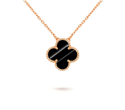 [LUXE NOBLE]CLOVER 15MM SINGLE FLOWER NECKLACE COLLECTION