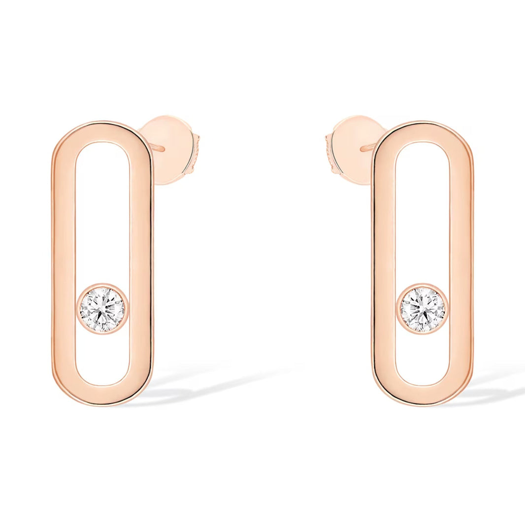 [LUXE]MOVE UNO SMALL 1 DIAMOND EARRINGS
