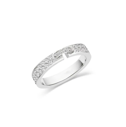 [LUXE NOBLE]ALLIANCE LIENS VIDENCE PAVED DIAMOND 4MM RING