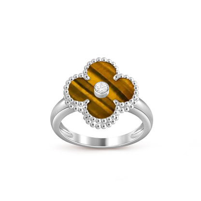 [LUXE NOBLE]CLOVER SILVER DIOMND RING COLLECTION