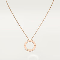 [Luxe Jewelry]LOVE NECKLACE 16MM 3 DIAMONDS