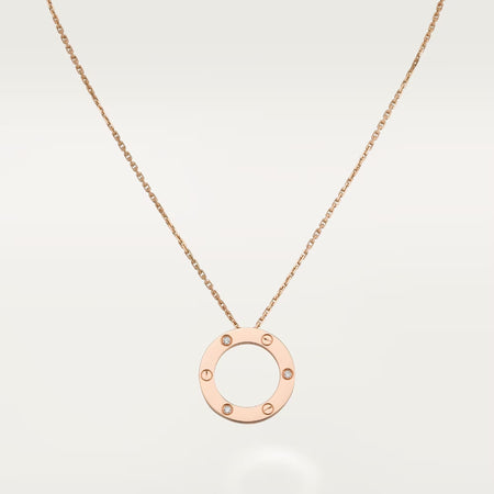 [Luxe Jewelry]LOVE NECKLACE 16MM 3 DIAMONDS