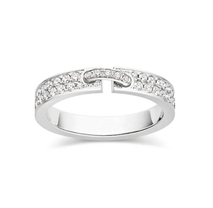 [LUXE NOBLE]ALLIANCE LIENS VIDENCE PAVED DIAMOND 4MM RING