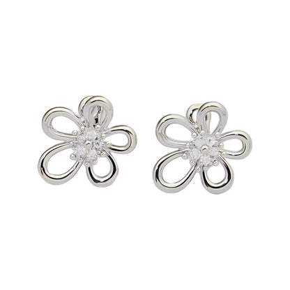 [Luxe JURI] FLOWERLACE EARRING 5 DIAMONDS