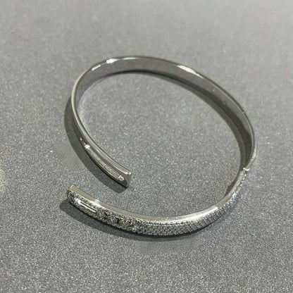 [LUXE]Move Noa Rose Gold Pavé Diamond Bangle Bracelet