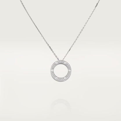 [Luxe Jewelry]LOVE NECKLACE 16MM  FULL DIAMOND