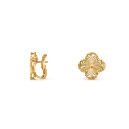 [LUXE NOBLE]CLOVER 15MM MOP EARRINGS COLLECTION