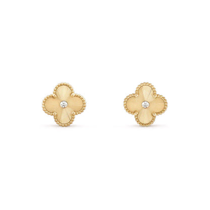 [LUXE NOBLE]CLOVER  15MM DIAMOND EARRINGS COLLECTION