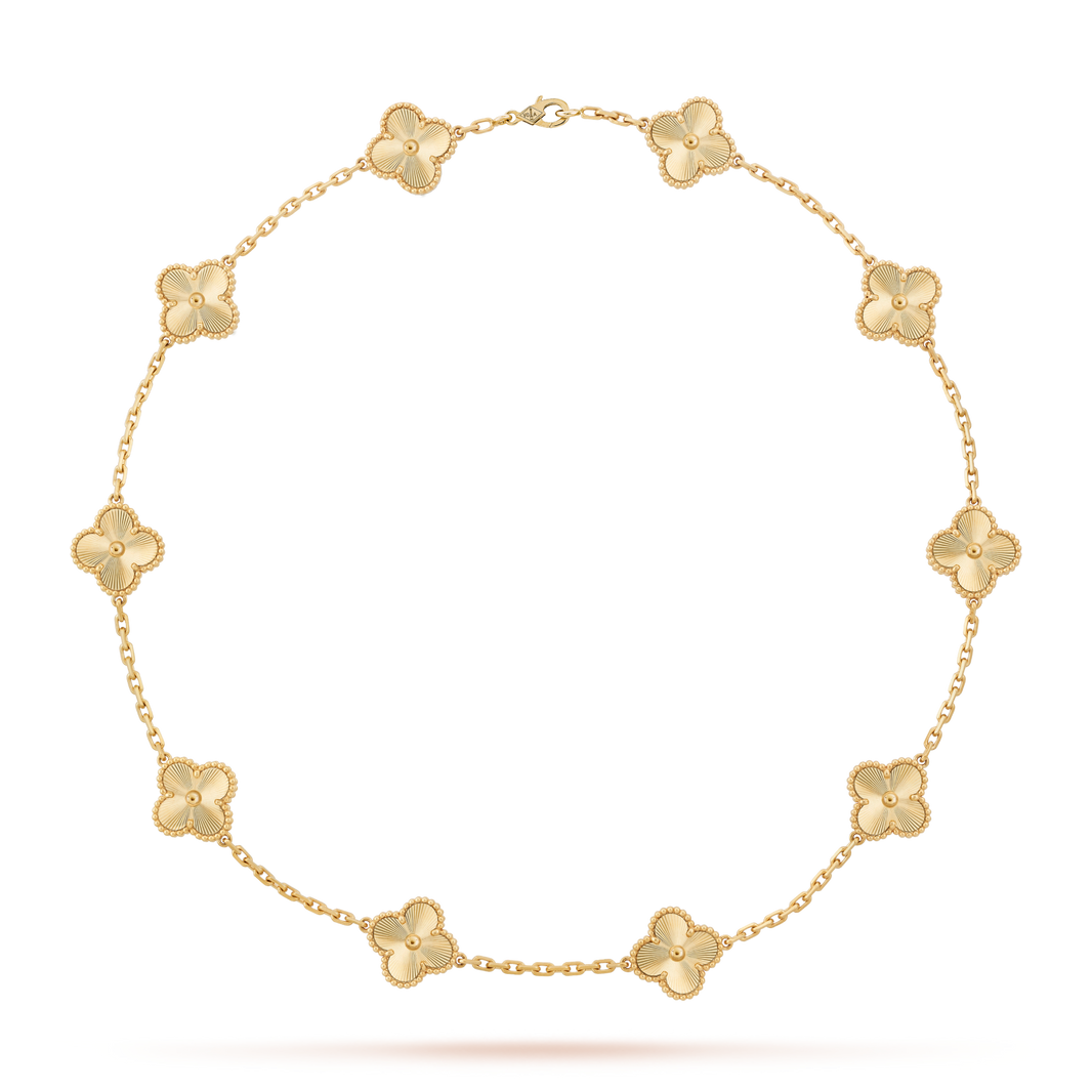 [LUXE NOBLE]CLOVER 10 MOTIFS LASER NECKLACE
