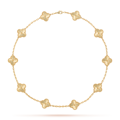 [LUXE NOBLE] CLOVER 10 MOTIFS LASER-HALSKETTE