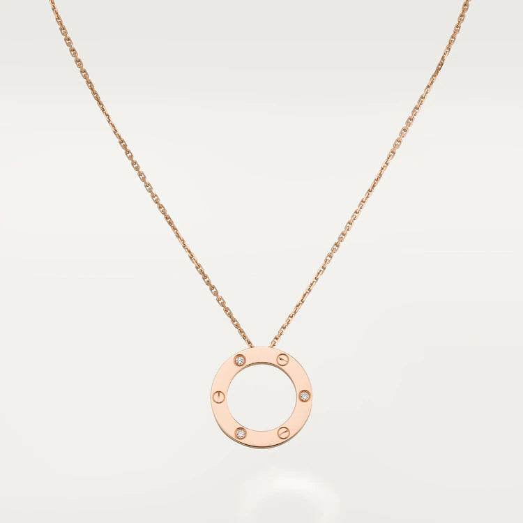 [LUXE NOBLE]LOVE NECKLACE 16MM 3 DIAMONDS