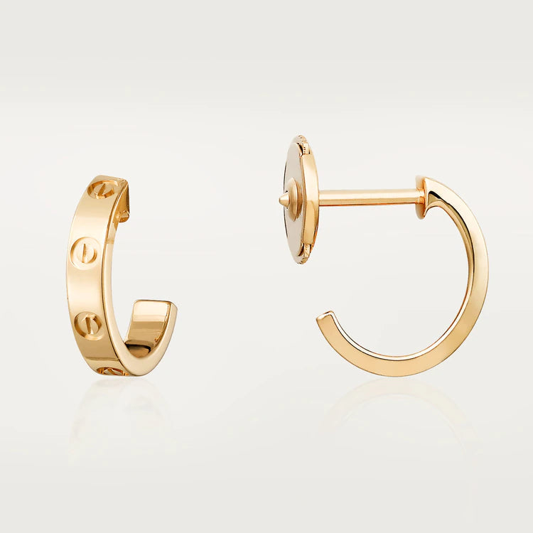 [LUXE NOBLE]LOVE EARRINGS 2.65MM PINK GOLD