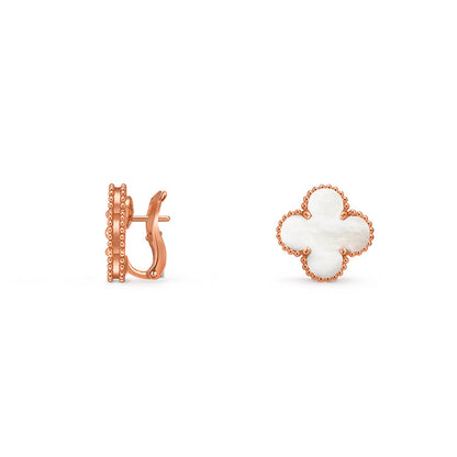 [LUXE NOBLE]CLOVER 15MM MOP EARRINGS COLLECTION