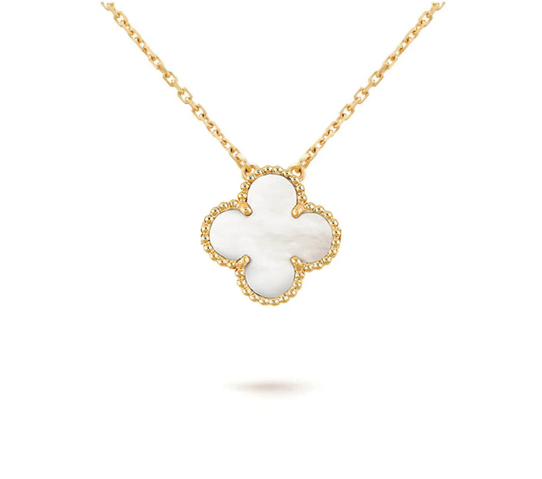 [LUXE NOBLE]CLOVER 15MM SINGLE FLOWER NECKLACE COLLECTION