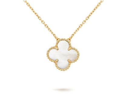 [LUXE NOBLE]CLOVER 15MM SINGLE FLOWER NECKLACE COLLECTION