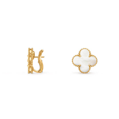 [LUXE NOBLE]CLOVER 15MM MOP EARRINGS COLLECTION