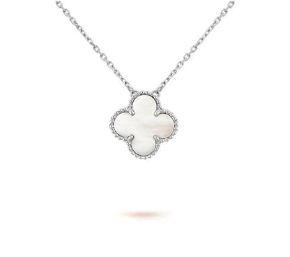 [LUXE NOBLE]CLOVER 15MM NECKLACE SILVER COLLECTION
