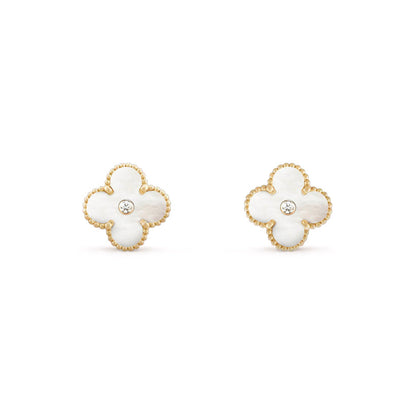 [LUXE NOBLE]CLOVER  15MM DIAMOND EARRINGS COLLECTION