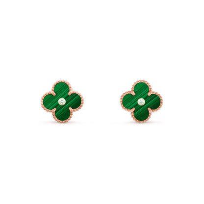[LUXE NOBLE]CLOVER  15MM DIAMOND EARRINGS COLLECTION