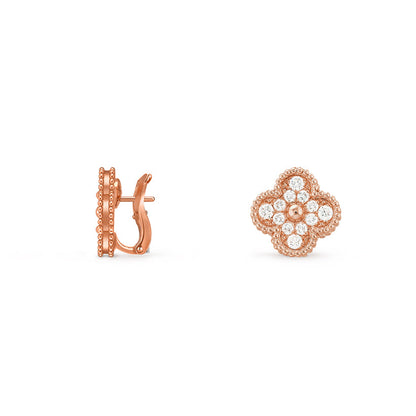 [LUXE NOBLE]CLOVER 15MM MOP EARRINGS COLLECTION