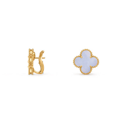 [LUXE NOBLE]CLOVER 15MM MOP EARRINGS COLLECTION