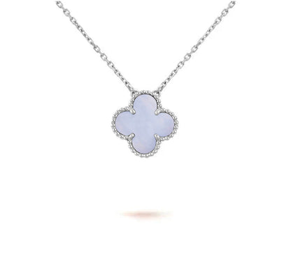 [LUXE NOBLE]CLOVER 15MM NECKLACE SILVER COLLECTION