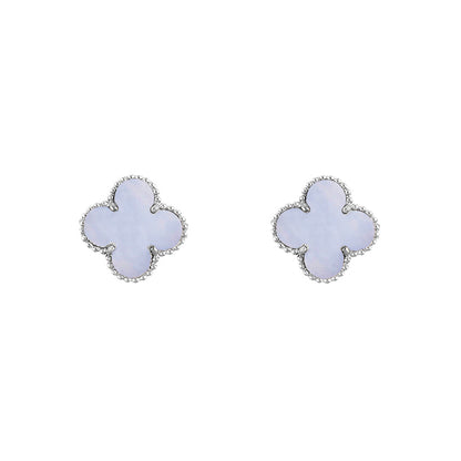 [LUXE NOBLE]CLOVER SILVER 15MM EARRINGS COLLECTION