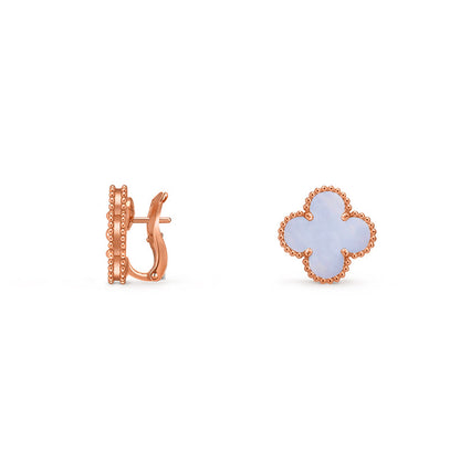 [LUXE NOBLE]CLOVER 15MM MOP EARRINGS COLLECTION