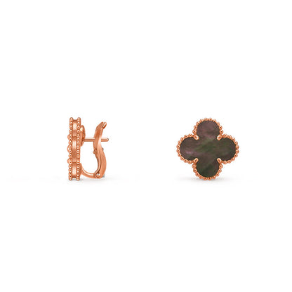[LUXE NOBLE]CLOVER 15MM MOP EARRINGS COLLECTION