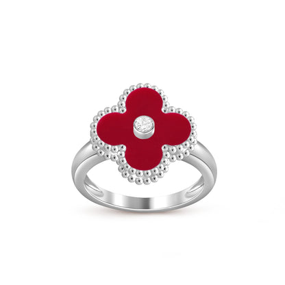 [LUXE NOBLE]CLOVER SILVER DIOMND RING COLLECTION