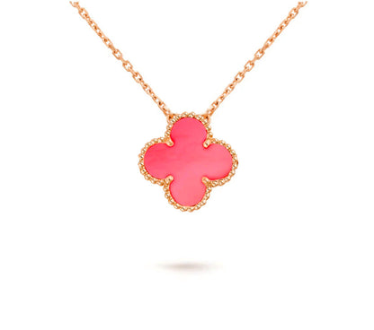 [LUXE NOBLE]CLOVER 15MM SINGLE FLOWER NECKLACE COLLECTION