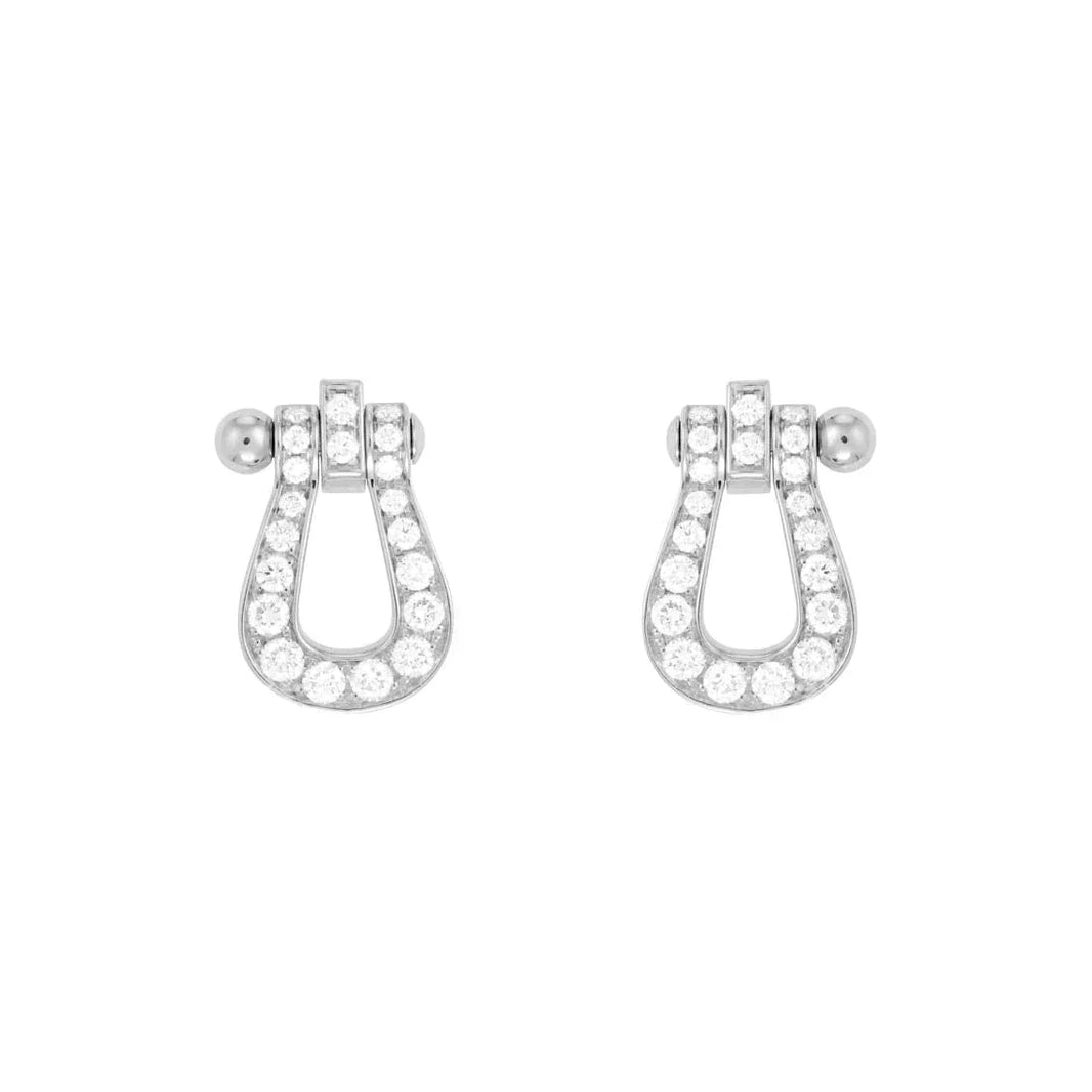 [LUXE NOBLE]FORCE 10 FULL DIAMOND STUD EARRINGS MINI MODEL
