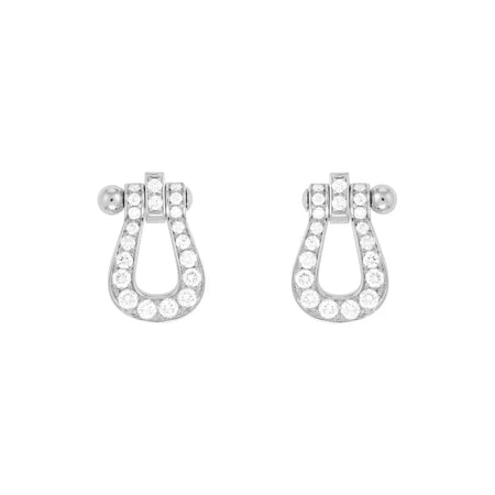 [LUXE NOBLE]FORCE 10 FULL DIAMOND STUD EARRINGS MINI MODEL