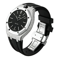 Royal Oak Pop Exclusive Steel Case With Diamond(Moissanite) & Silicone Strap