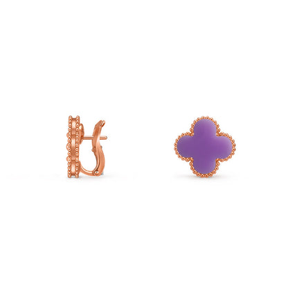 [LUXE NOBLE]CLOVER 15MM MOP EARRINGS COLLECTION