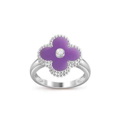 [LUXE NOBLE]CLOVER SILVER DIOMND RING COLLECTION