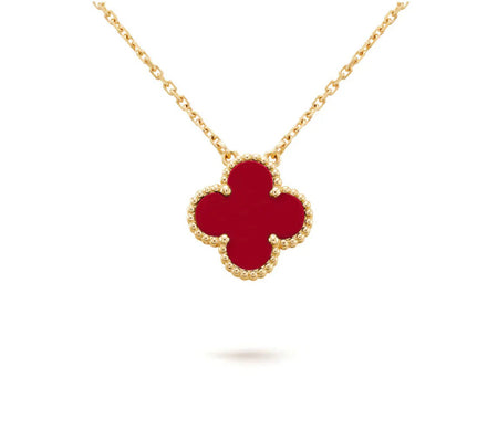 [LUXE NOBLE]CLOVER 15MM SINGLE FLOWER NECKLACE COLLECTION