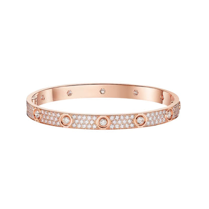 [Luxe Jewelry]LOVE BRACELET 6.1MM DIAMOND-PAVED 10 BIG DIAMONDS