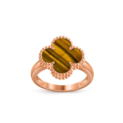 [LUXE NOBLE]CLOVER RING ROSE GOLD COLLECTION