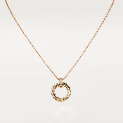 [LUXE NOBLE]TRINITY NECKLACE GOLD  DIAMONDS